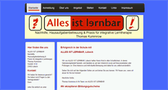 Desktop Screenshot of alles-ist-lernbar.de