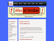 Tablet Screenshot of alles-ist-lernbar.de